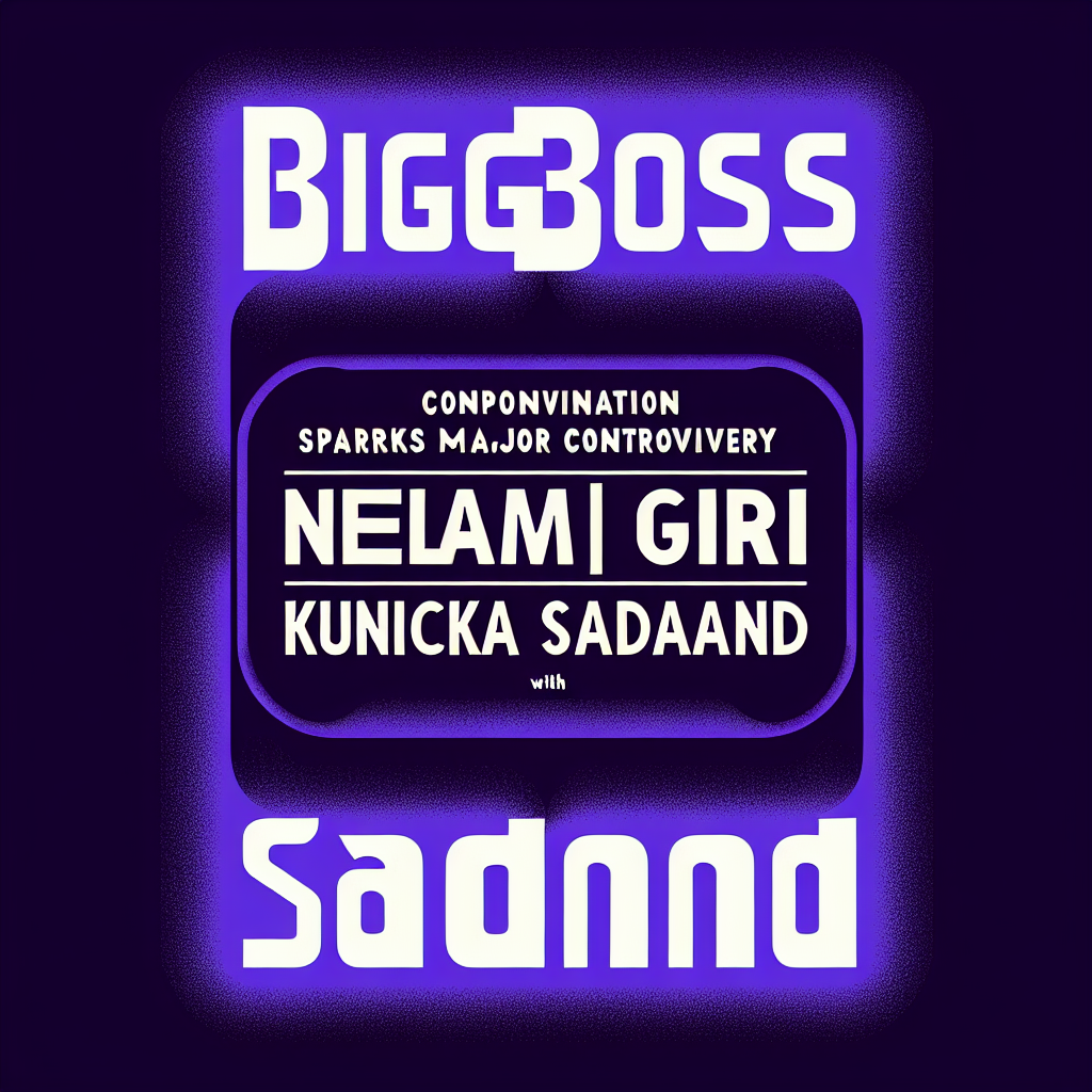 Bigg Boss 19: Neelam Giri’s Confrontation with Kunickaa Sadanand Sparks Major Controversy