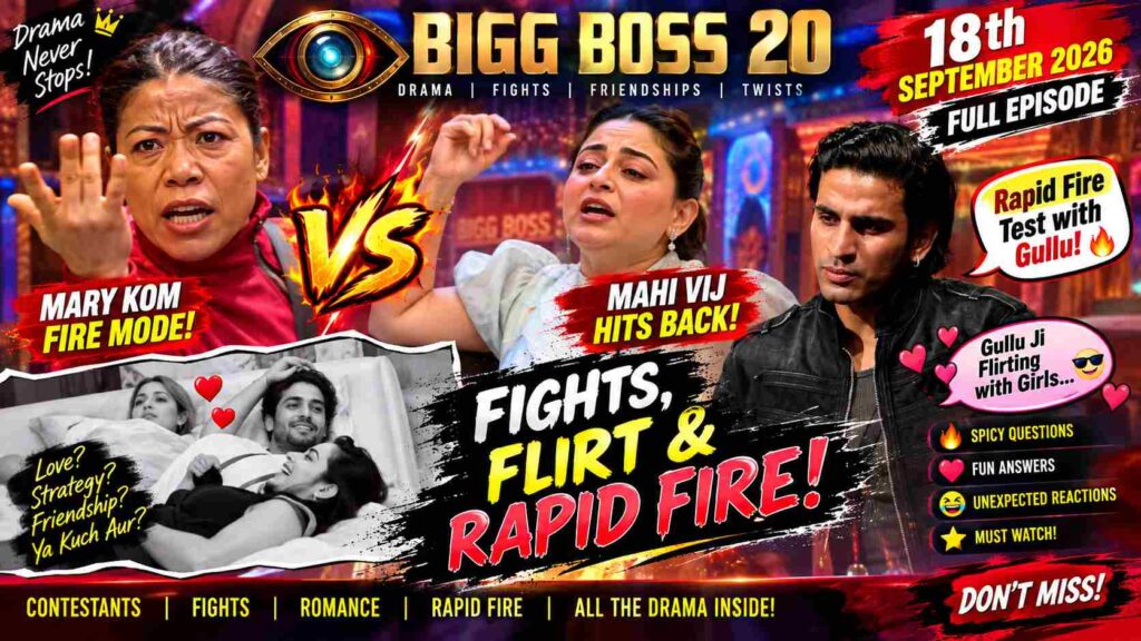 Bigg Boss 20 18th September 2026 Full Episode