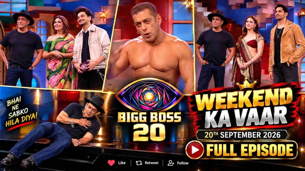 Bigg Boss 20 20th September 2026 Weekend ka vaar Full Episode