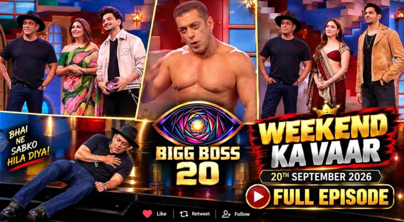 Bigg Boss 20 20th September 2026 Weekend ka vaar Full Episode