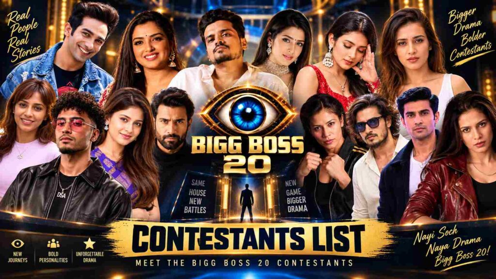 bigg boss 20 contestants list