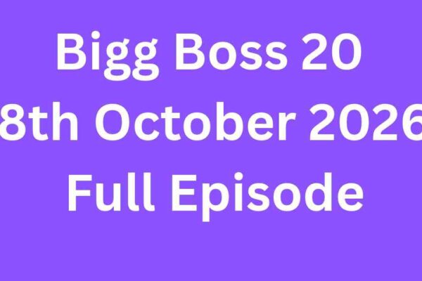 Bigg Boss 20 8th October 2026 Full Episode